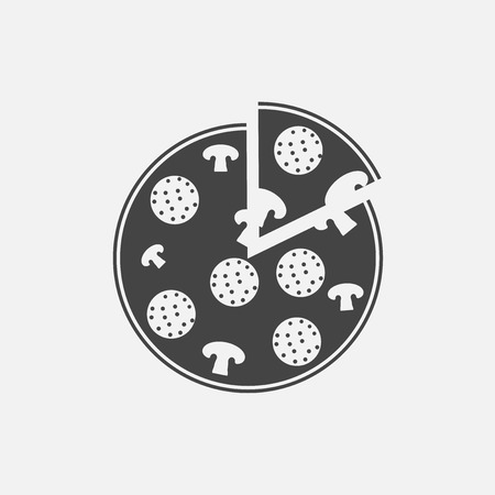 Vector image  pizza. Fast Food. Pizza's slice. のイラスト素材