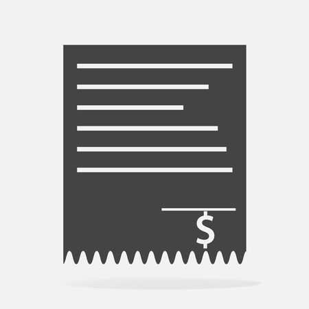 Bill vector icon のイラスト素材