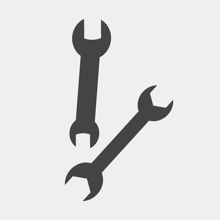 Vector image of a wrench. Vector icon depicting a wrenchのイラスト素材