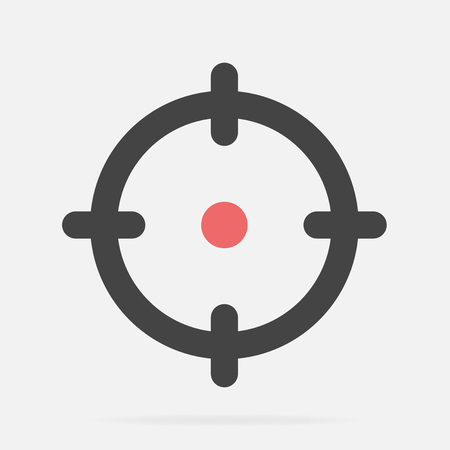 Target icon Vector illustration isolated on light background.のイラスト素材