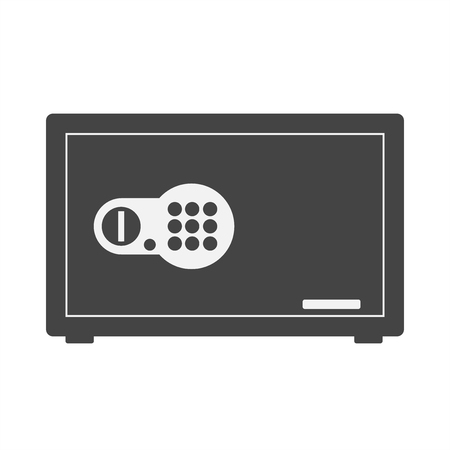 Vector icon bank safe. Safe for storing documents, money.のイラスト素材