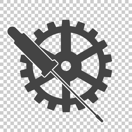 Vector Service tools icon on transparent background のイラスト素材