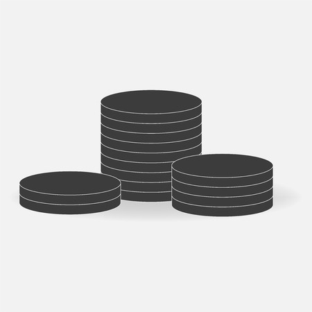Vector Icon a lot of money. Illustration of a pile of moneyのイラスト素材