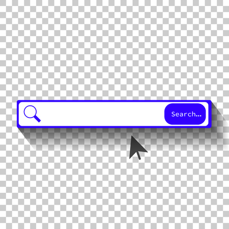 Multi-colored search string. Vector image, element for design. Search bar for designのイラスト素材