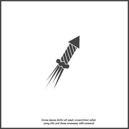 Fireworks vector icon on white isolated background. Layers grouped for easy editing illustration. For your design.のイラスト素材