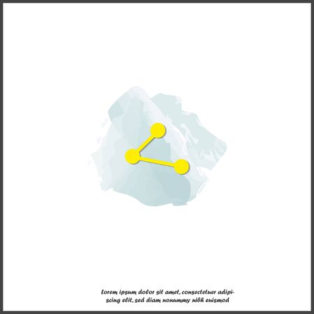 Vector image sharing icon. Icon shared icon on white isolated background. Layers grouped for easy editing illustration. For your design.のイラスト素材