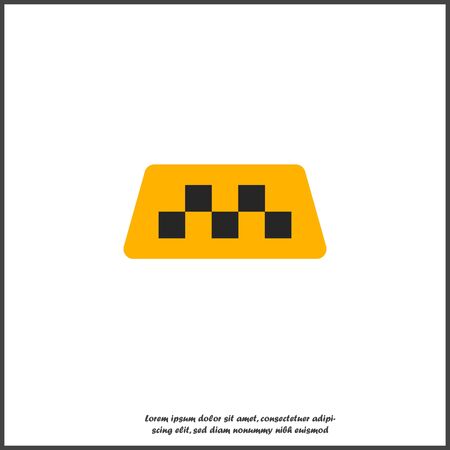 Taxi checkers vector icon on white isolated background. Layers grouped for easy editing illustration. For your design on white isolated background.のイラスト素材