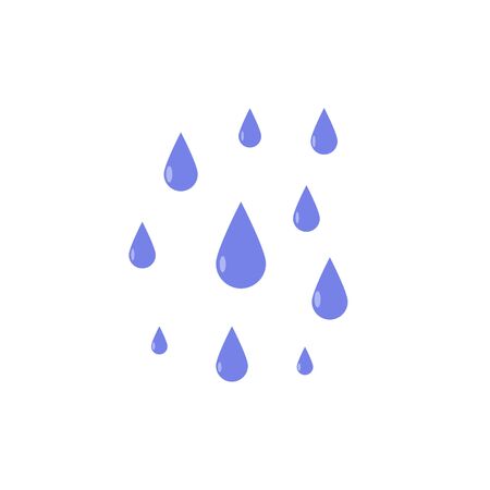 Vector drop icon. Flat image drop on white isolated background. Layers grouped for easy editing illustration. For your design.のイラスト素材