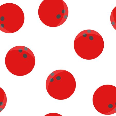 Bowling vector icon. The ball symbol of bowling seamless pattern on a white background. Layers grouped for easy editing illustration. For your designのイラスト素材