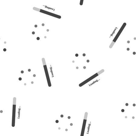 loading icon seamless pattern on a white background. Layers grouped for easy editing illustration. For your designのイラスト素材