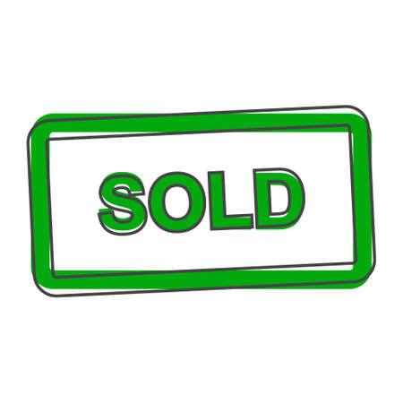 Out of battery charge vector icon. Low red battery cartoon style on white isolated background. Layers grouped for easy editing illustration. For your design.のイラスト素材