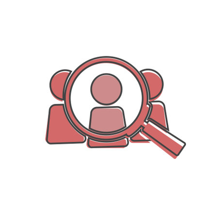 Candidate vector icon on cartoon style on white isolated background. Layers grouped for easy editing illustration.のイラスト素材