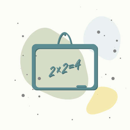 Vector icon of a businessman. Businessman at work on multicolored background. Layers grouped for easy editing illustration. For your design.のイラスト素材