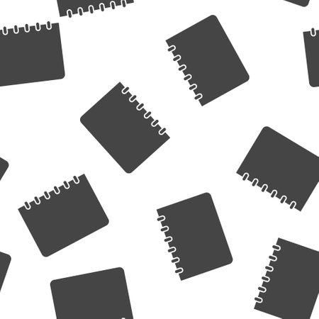Vector icon business man with arrow seamless pattern on a white background. Layers grouped for easy editing illustration. For your designのイラスト素材
