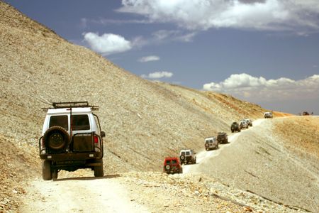 Off roading in Colorado Rocky Mountainsの写真素材