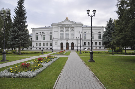 Tomsk, Russia, The National Research Tomsk State University in summer day. July 10, 2017 Editorialのeditorial素材