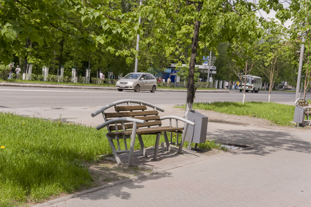 Tomsk, Russia, Lenin Street. July 10, 2017. Central part of the city. Walking streets in summerのeditorial素材