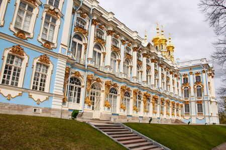 Saint Petersburg, Russia, Tsarskoye Selo in Pushkin. May 10, 2019. Walking parks spring