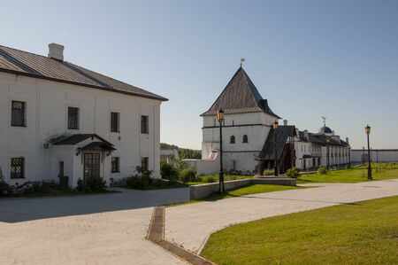 Tobolsk, Tyumen region, Russia, the Red Square, September 09, 2019. Tobolsk Historical and Architectural Museum-Reserveのeditorial素材