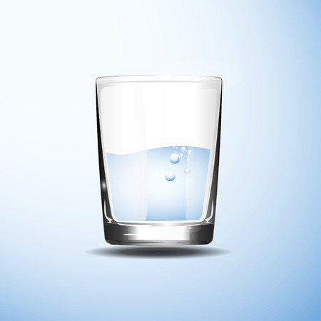 Glass with water isolated. Illustrationの写真素材