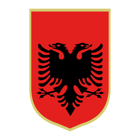Symbol of Albania. National emblemのイラスト素材