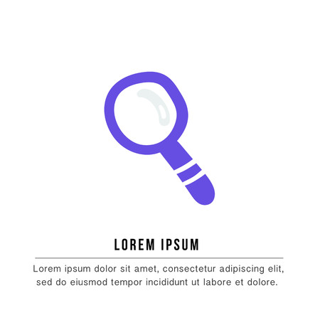 Hand drawn medical magnifying glass. Vector illustration with text.の写真素材