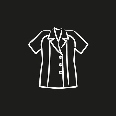 Blouse sketch icon vector illustrationのイラスト素材