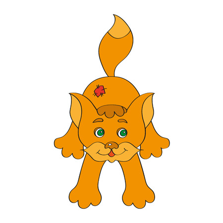 Cute kittenのイラスト素材