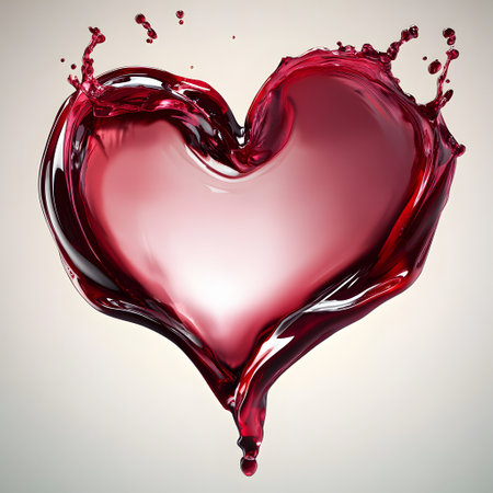 Heart Shaped red wine Splashesの素材
