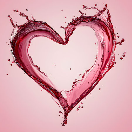 Heart Shaped red wine Splashesの素材