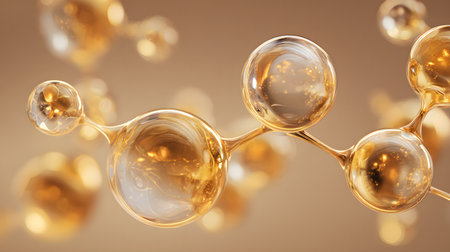 Molecular structure. Science background. Abstract background. Biotechnology concept. molecules and atoms. Science and medical backgroundの素材