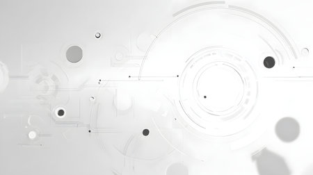 Abstract technology background. Futuristic interface. Elegant background for business tech presentationsの素材