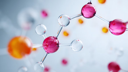 Molecule structure background. Science and medical backgroundの素材