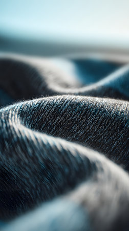 Kneat sweater texture close up. Knitted woolen sweaters. Close up. Selective focus. Multicolored wool yarn background. Close-up of knitting wool textureの素材