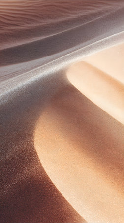 close-up of sand patterns. Dunes of sand in the desert as an abstract background. Texture close upの素材