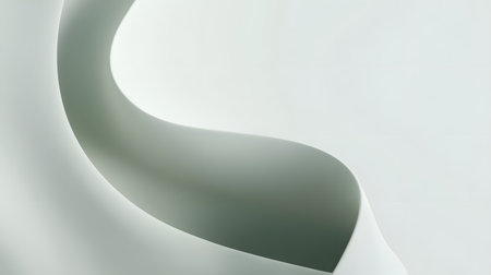 abstract white background with curved lines and shadowsの素材