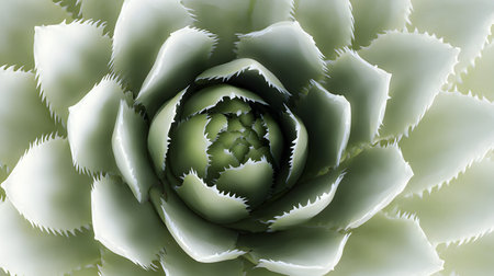Close-up of a succulent plant. Succulent background. close up of succulent plant for background and texture, top view. Natural backgroundの素材