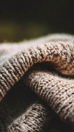 kneat sweater texture close up. Knitted woolen sweaters. Close-up. Selective focus. Multicolored wool yarn background. Close-up of knitting wool textureの素材