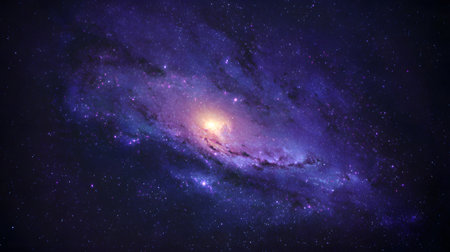 Galaxy in deep space. Planets, stars and galaxies in outer space showing the beauty of space exploration. Stars of a planet and galaxy in a free spaceの素材