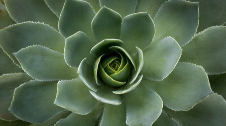 Close-up of a succulent plant. Succulent background, top view, flat lay. Nature abstract background, succulent plant macroの素材
