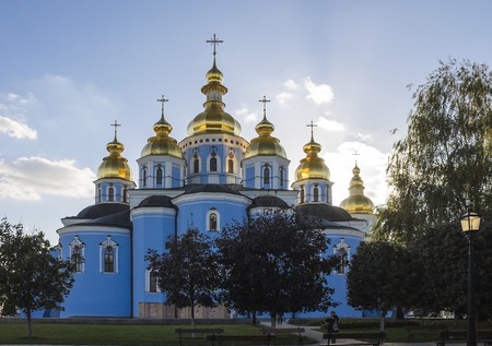 St. Michaels Golden-Domed Monastery in Kyiv, Ukraineの写真素材