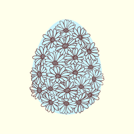 Spring floral design for Easter holydayのイラスト素材