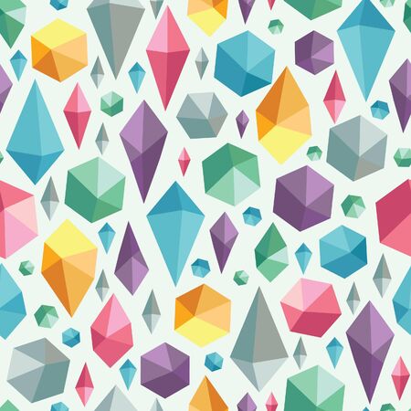 Hanging geometric shapes colorful seamless patternのイラスト素材