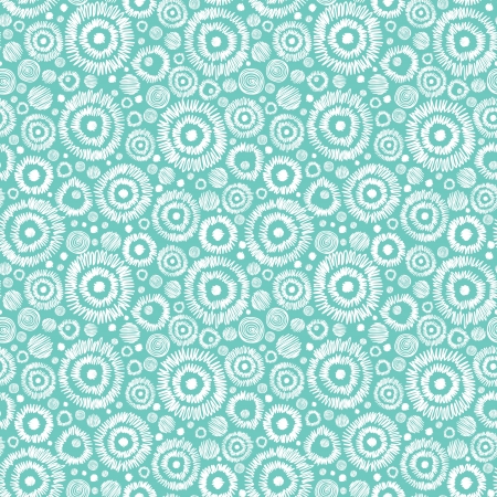 Vector seamless pattern background with abstract textured snowflakes on blue.のイラスト素材