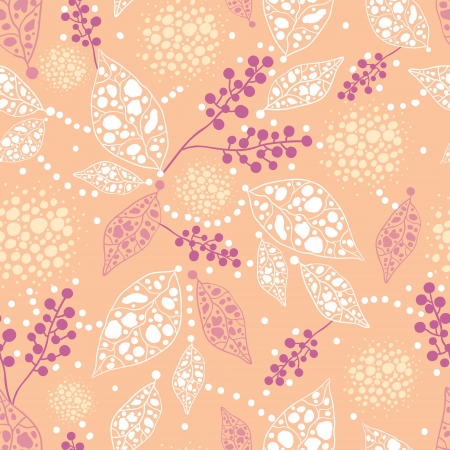 Abstract Leaves Seamless Pattern Backgroundのイラスト素材