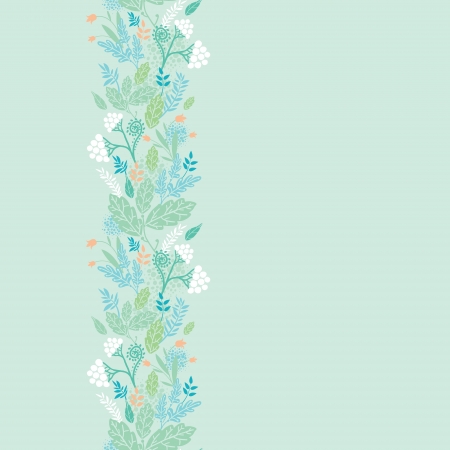 Spring berries vertical seamless pattern background borderのイラスト素材