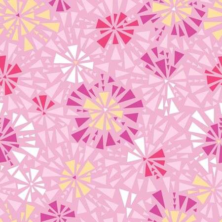Pink abstract triangles seamless pattern backgroundのイラスト素材