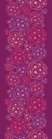 Abstract underwater flowers vertical seamless pattern borderのイラスト素材
