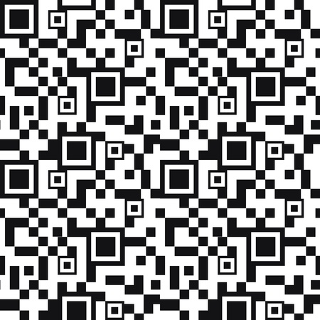 QR code seamless pattern backgroundのイラスト素材