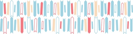 Arrows horizontal seamless pattern background borderのイラスト素材